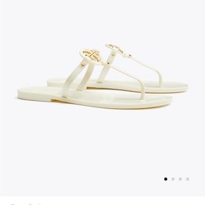 White jelly Tory Burch sandals